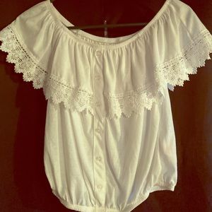 Off the shoulder crop top